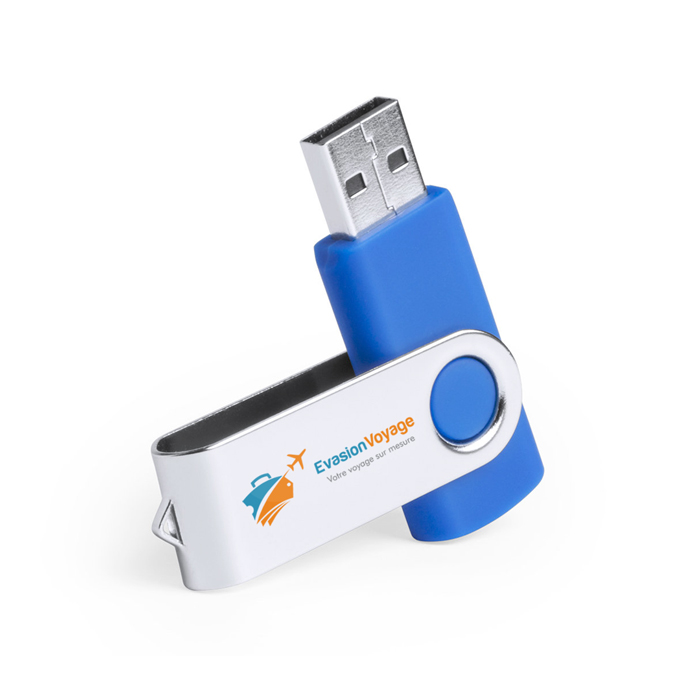 Clé USB 3.0 avec Cache métallique Rotatif à Personnaliser