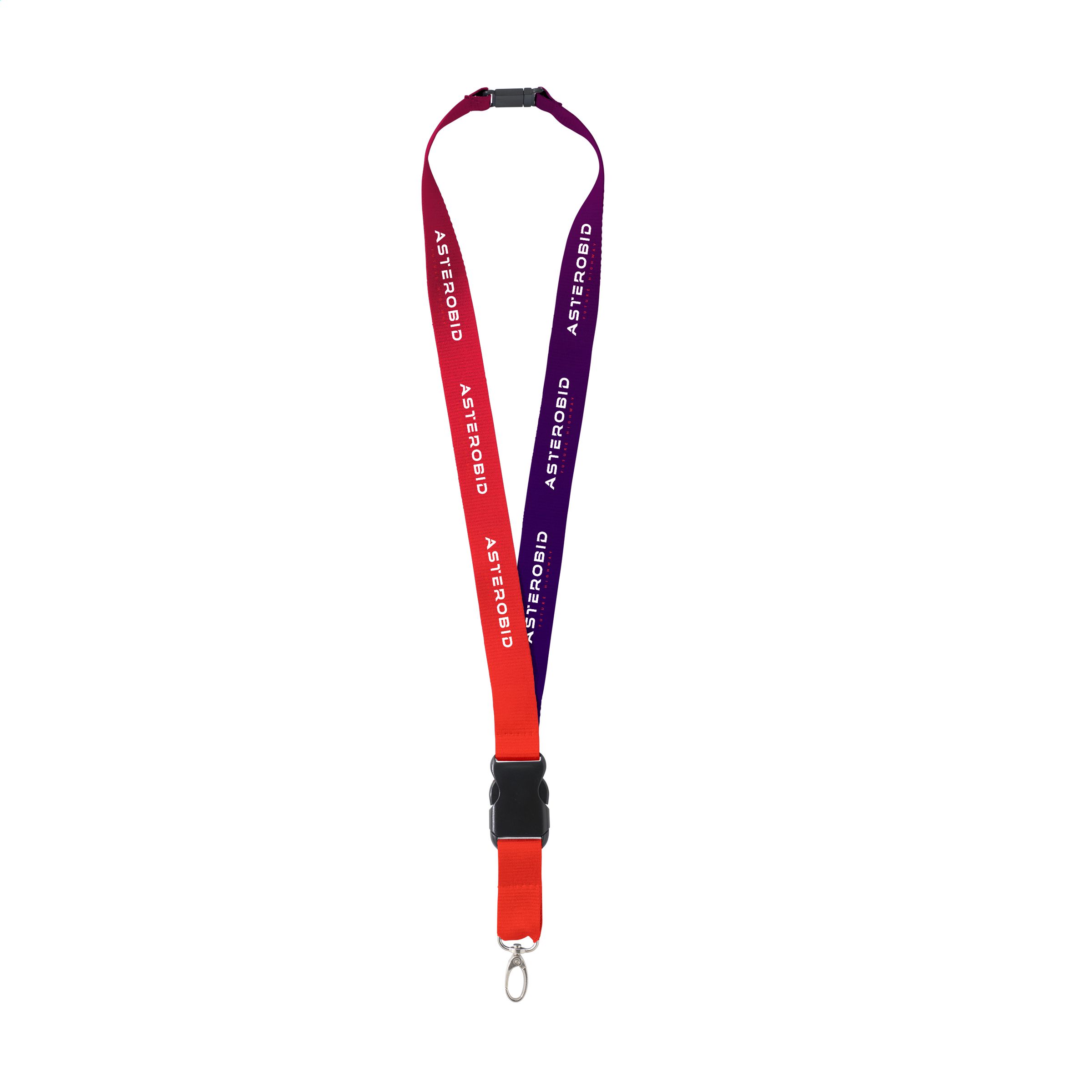 Lanyard van Gerecycled Polyester met Verwijderbare Gesp - Aalst