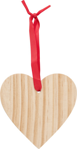 Houten Kerstornament Hart - Berlare