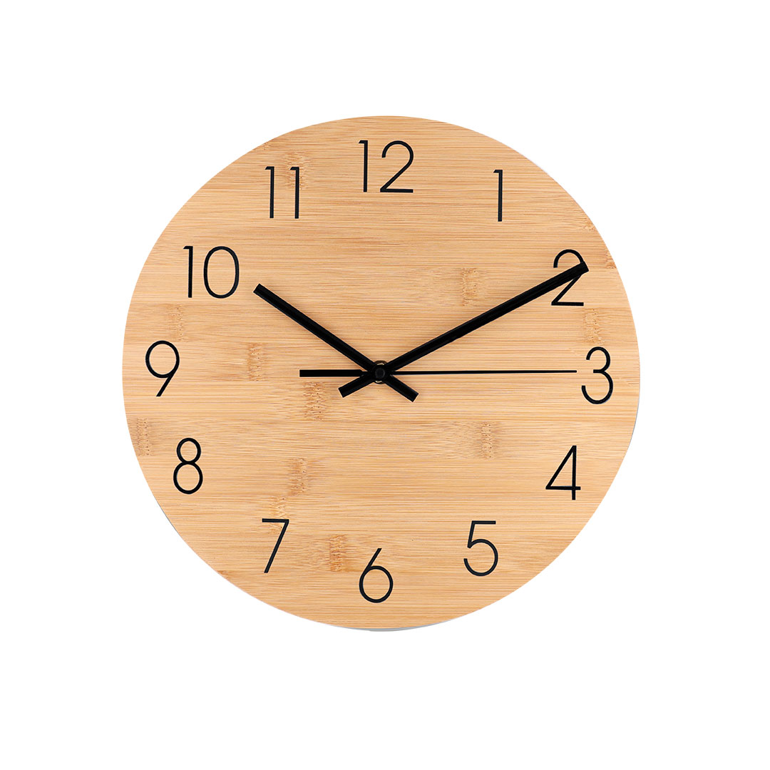 Horloge Murale en Bambou (30 cm) - Massangis