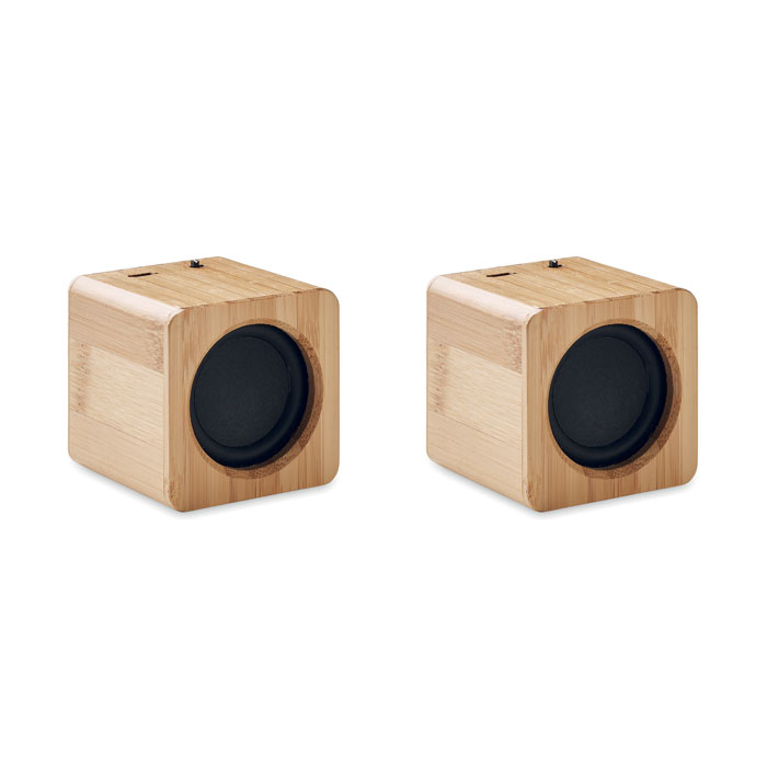 Bamboe Draadloze Speaker Set - Baarle-Hertog