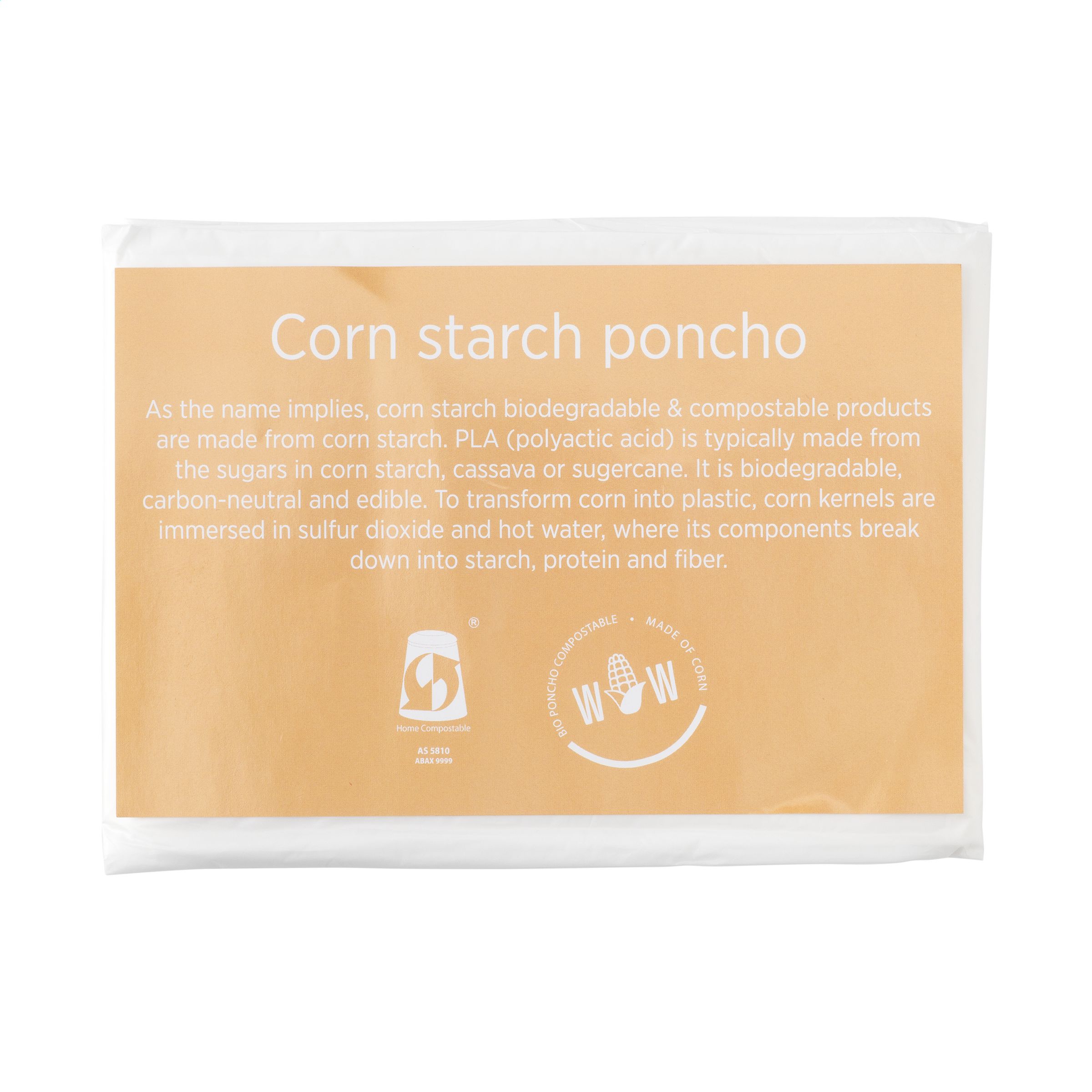 Poncho biodégradable personnalisé - Joyce