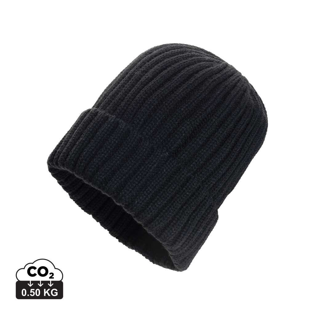 Bonnet à double côte et revers AWARE™ Polylana® Kennedi