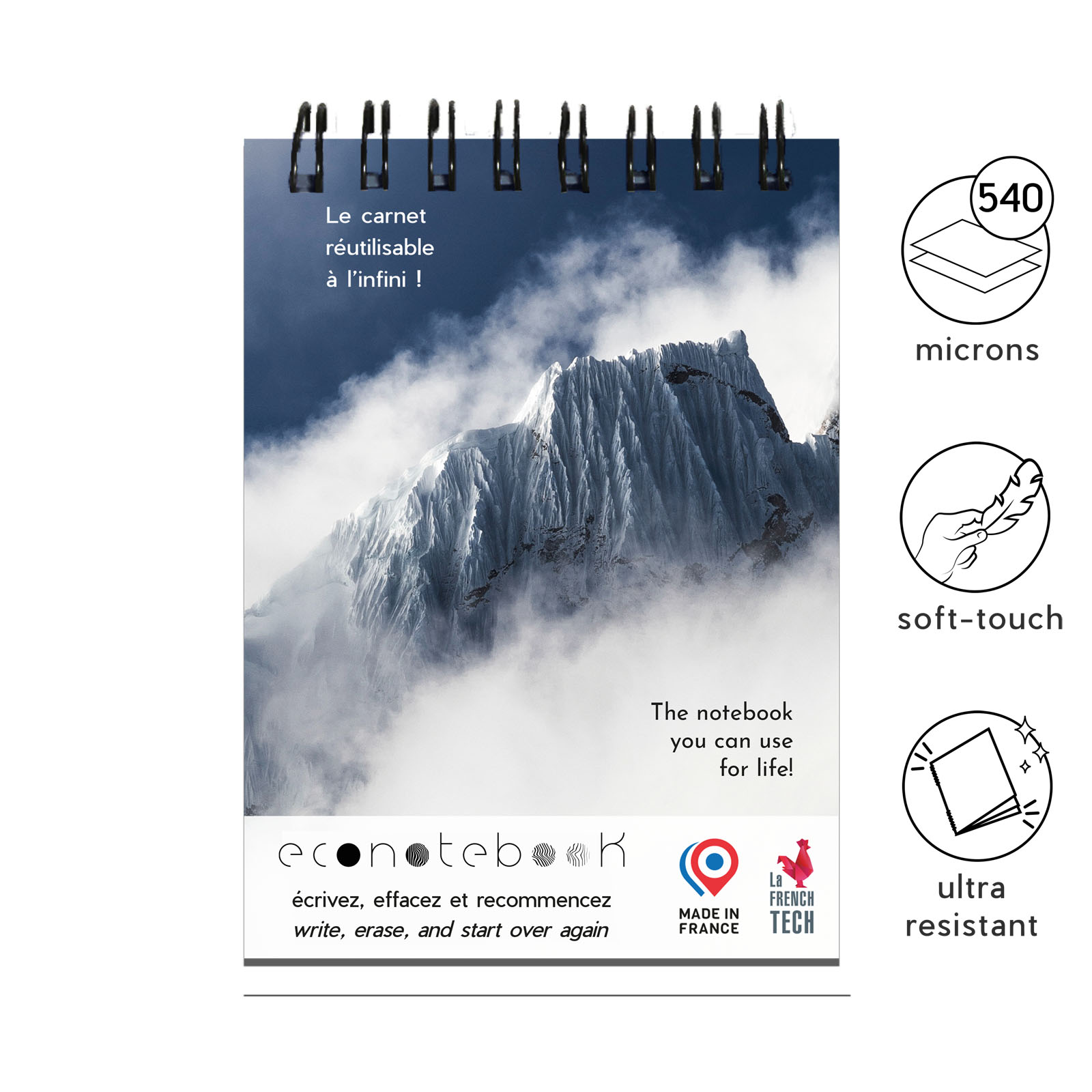 Carnet A6 EcoNotebook avec couverture premium - Authieux-Papion - Zaprinta Belgique