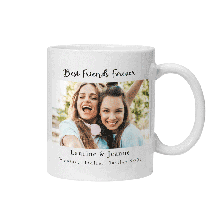 Mug meilleure amie personnalisé - Zaprinta Belgique