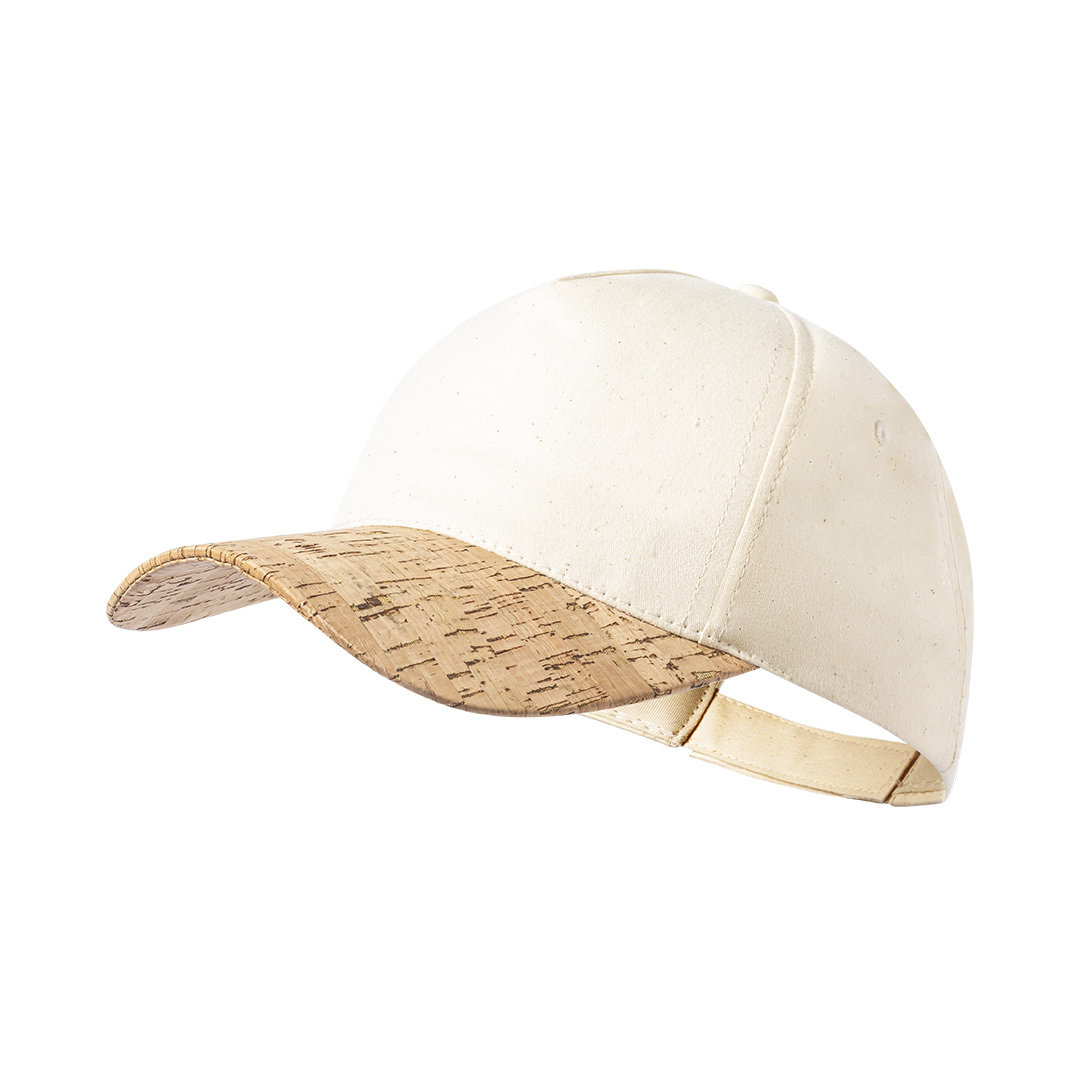 Natuurlijke Katoenen 5-Panel Pet Met Kurken Klep - Rumst