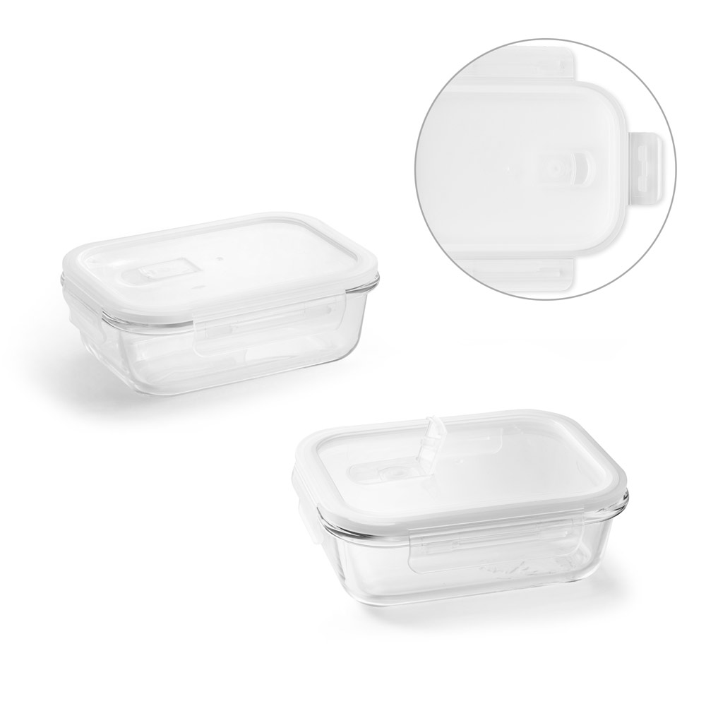 Hermetische Lunchbox van Borosilicaatglas 600 mL - Londerzeel