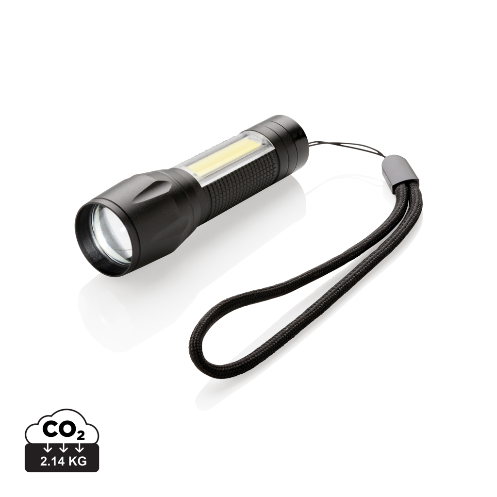 Focus LED Zaklamp 3W met COB - Lokeren