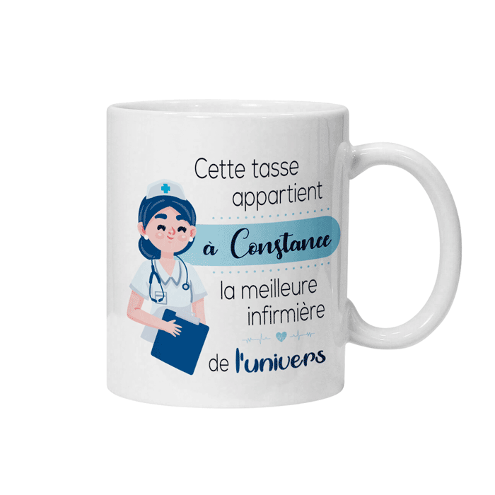 Mug infirmière personnalisée - Zaprinta Belgique