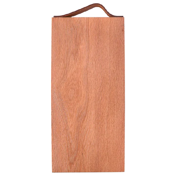 Borrelplank Eikenhout Met Leren Handvat (33 x 16 cm)