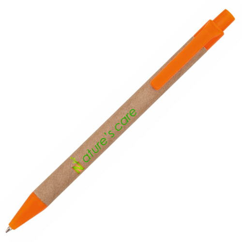 Stylo à Bille en Forme de Crayon avec Corps en Carton