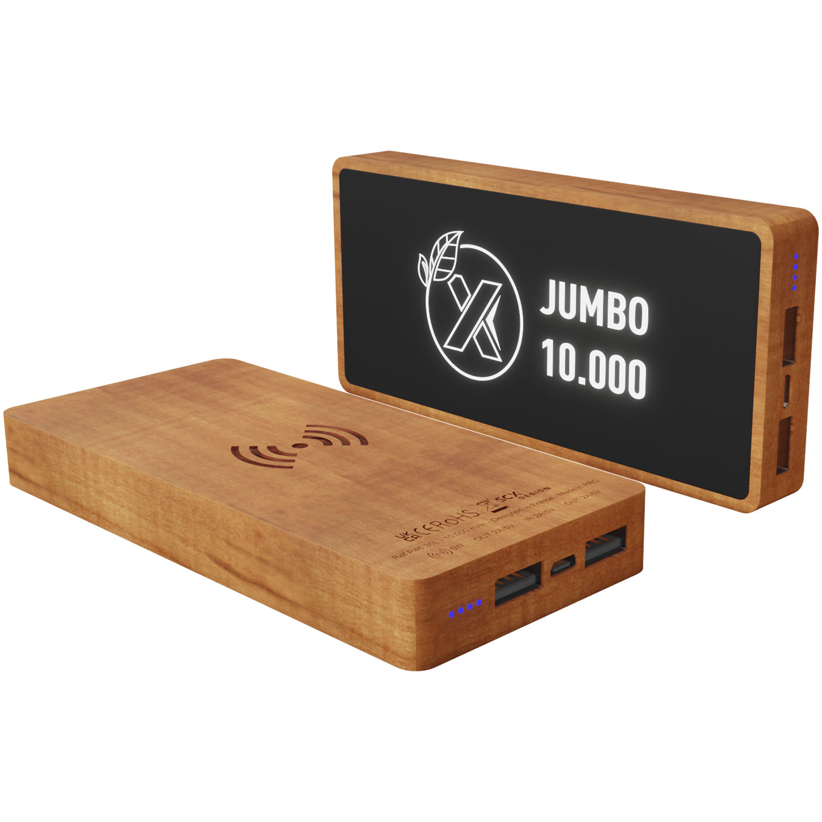 Houten Draadloze Oplader Powerbank - Alken