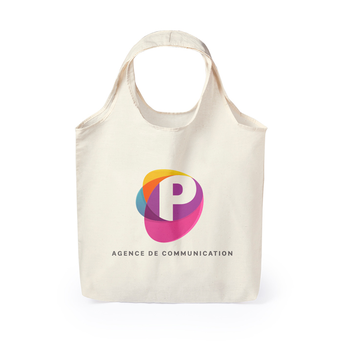 Tote bag blanc personnalisé en coton 105 g/m² - Saint-Malo