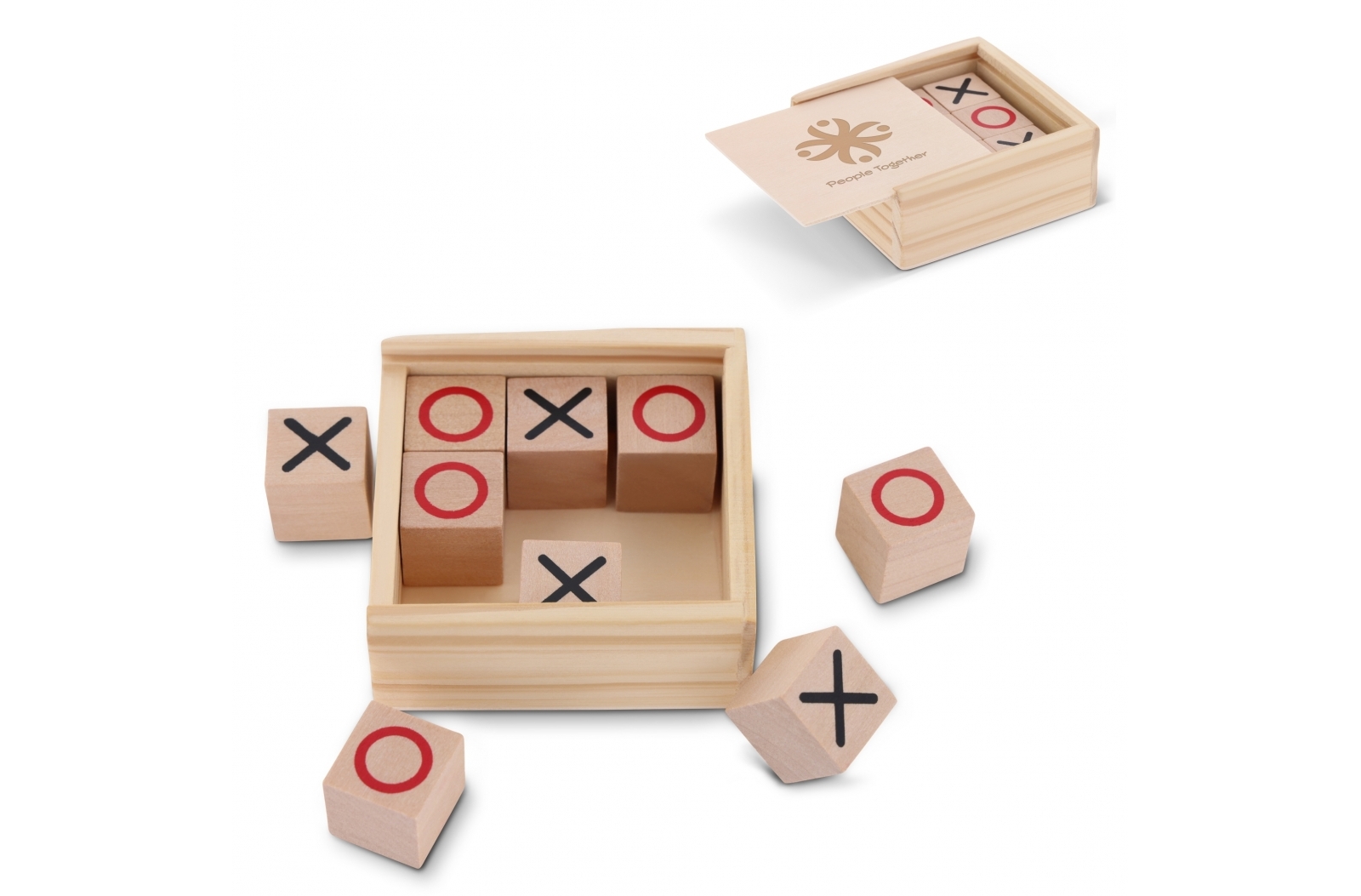 Jeu de Tic Tac Toe en bambou - - Zaprinta Belgique