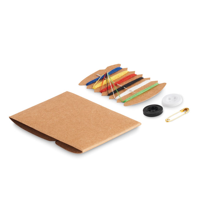 Kit de Couture de Voyage en Boîte de Papier Kraft - Chierry - Zaprinta Belgique