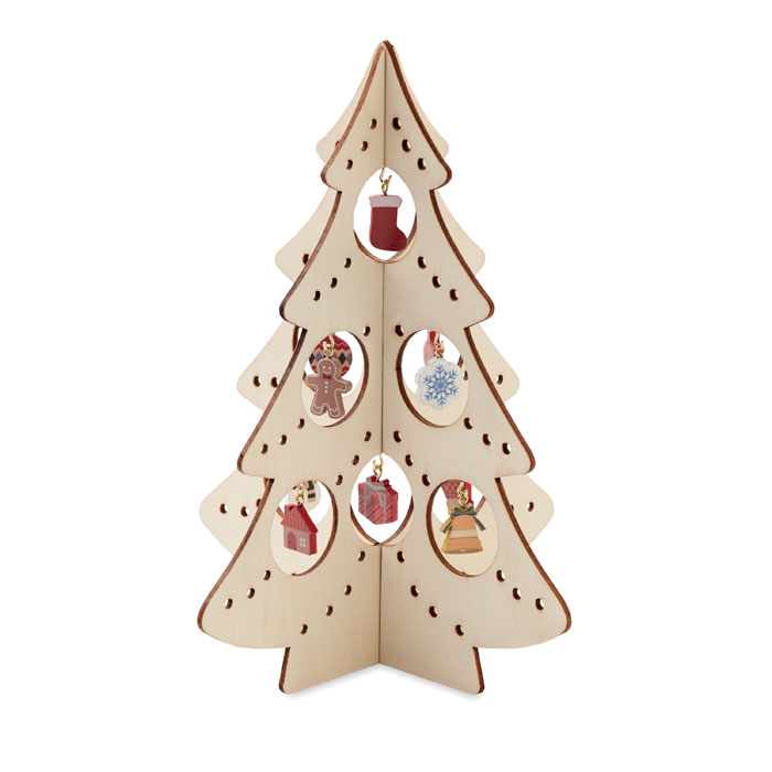 Houten Kerstboom Ornament - Waltwilder