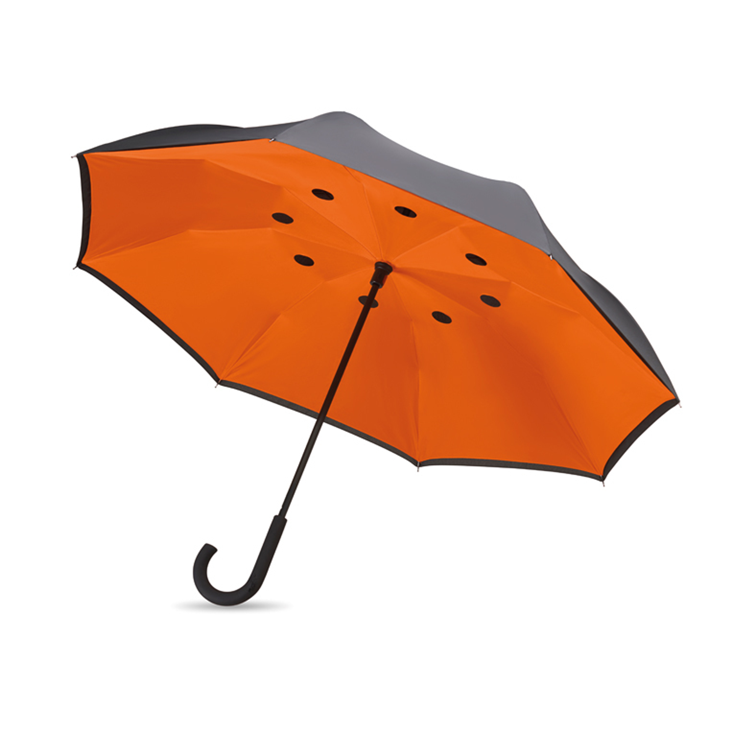 Double layer, reversible umbrella. 23 inch