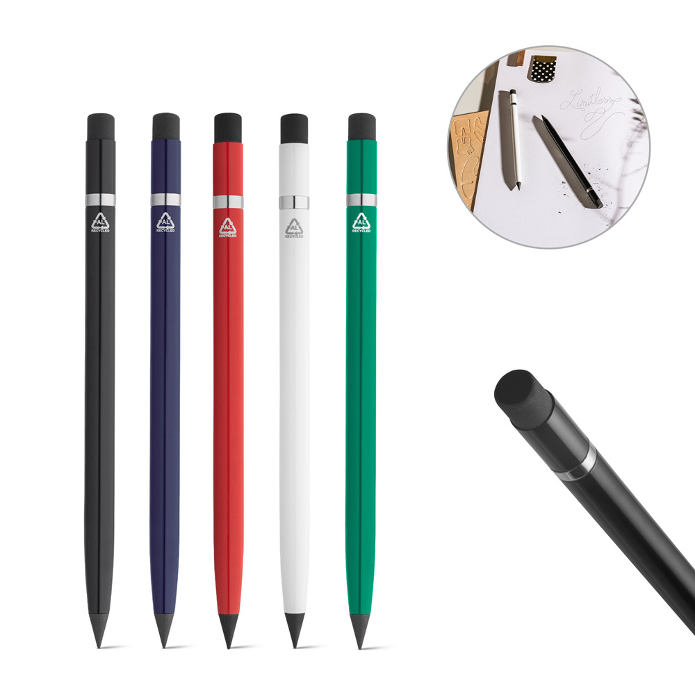 LIMITLESS. Stylo sans encre avec corps en aluminium 100% recyclé