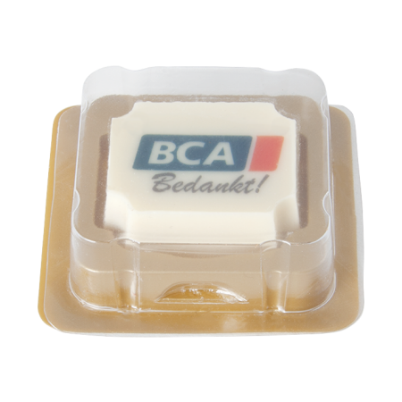 Witte Chocolade Praline Logo Bonbon - Kortessem