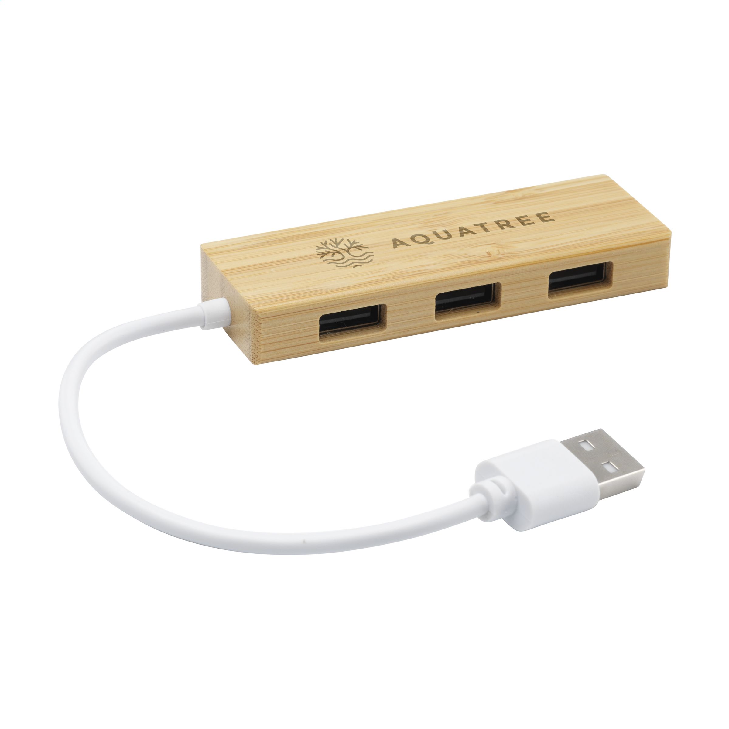 Hub USB en bambou - Saint-Martin-de-Ré - Zaprinta Belgique