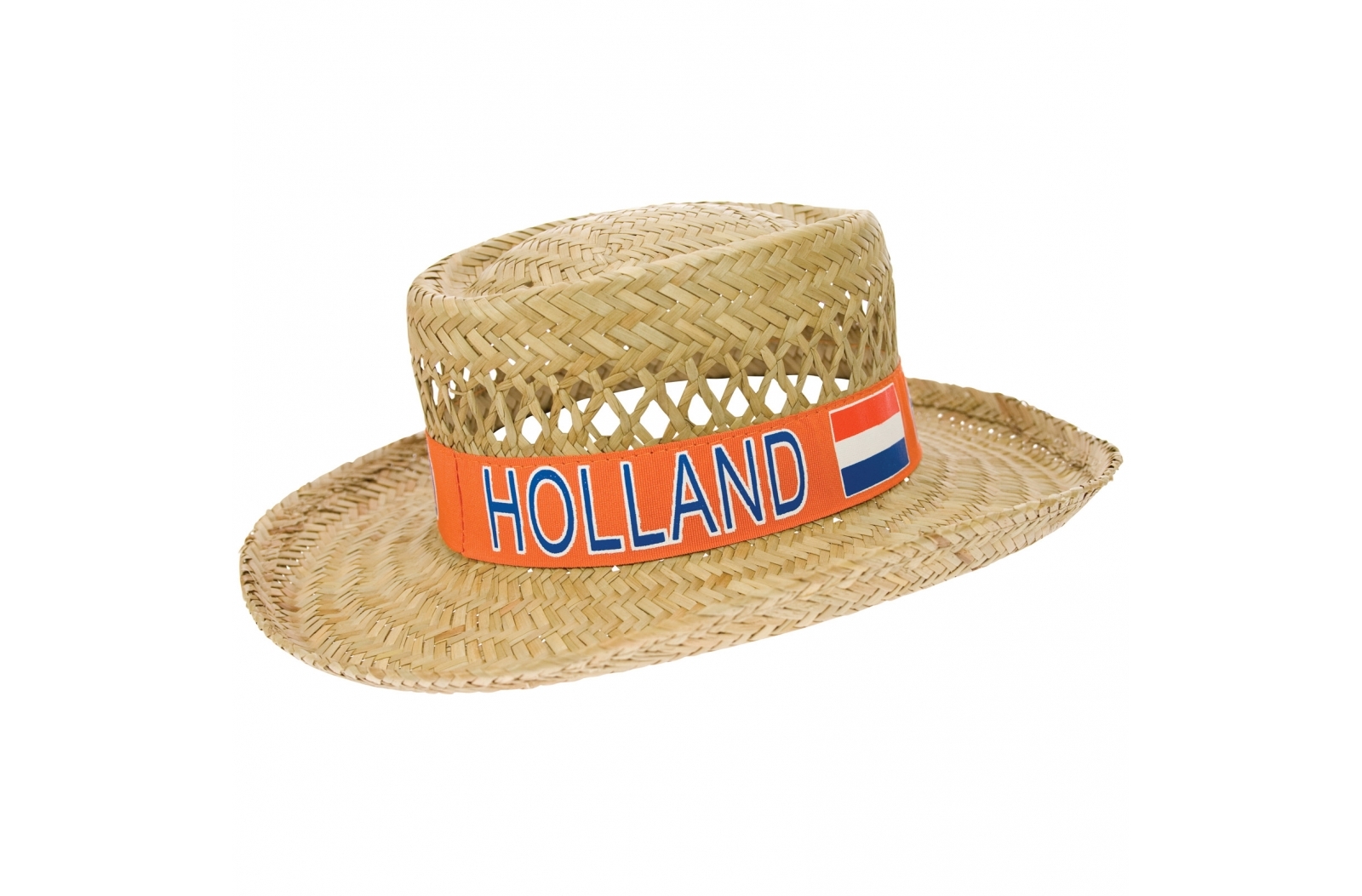 Strohoed Holland met Oranje Band - Hemiksem