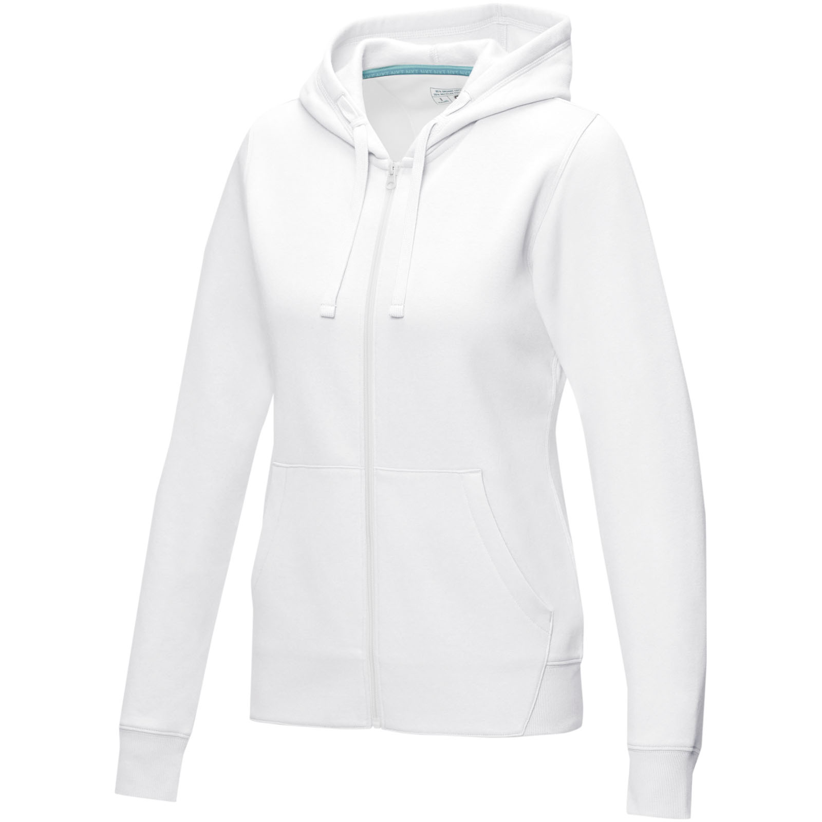 Sweat full zip à capuche bio et recyclé GRS femme