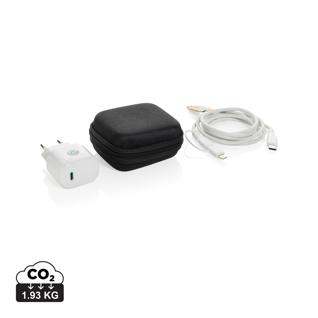 Set de 2 chargeurs 20W en PET recyclé RCS Boost