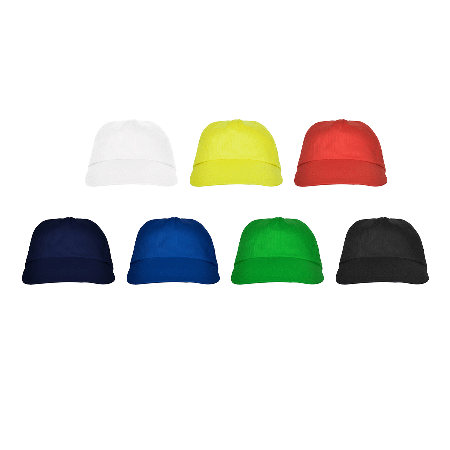 Casquette de baseball en coton basique à 5 panneaux avec sangle Velcro - Rieux-de-Pelleport