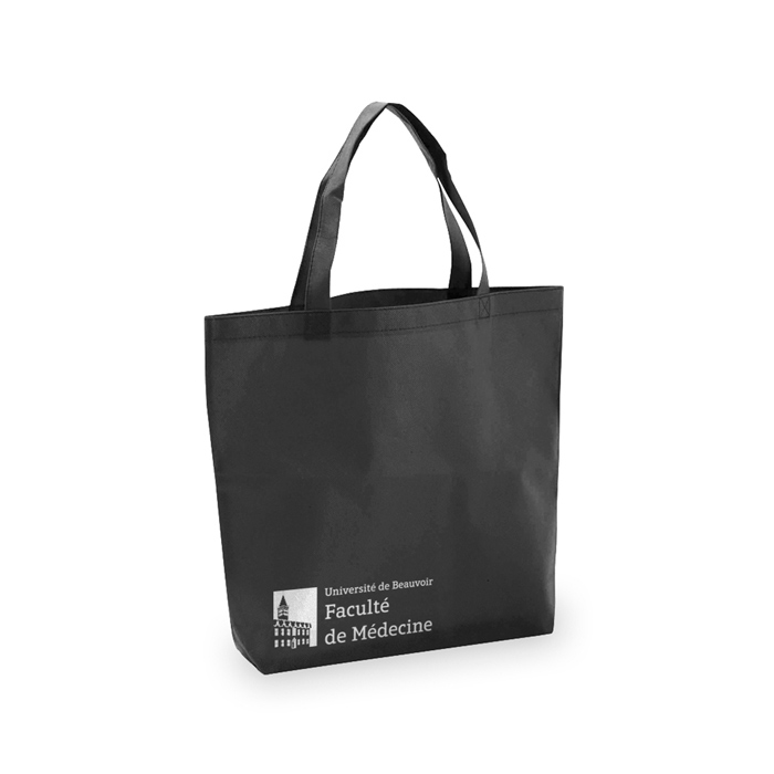 Tote bag de couleur personnalisé en intissé 80 g/m² - Le Cannet