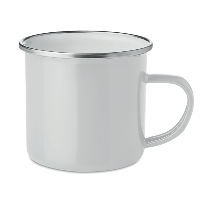 Mug en métal de sublimation d'émail vintage 350ml - Roches-l'Évêque