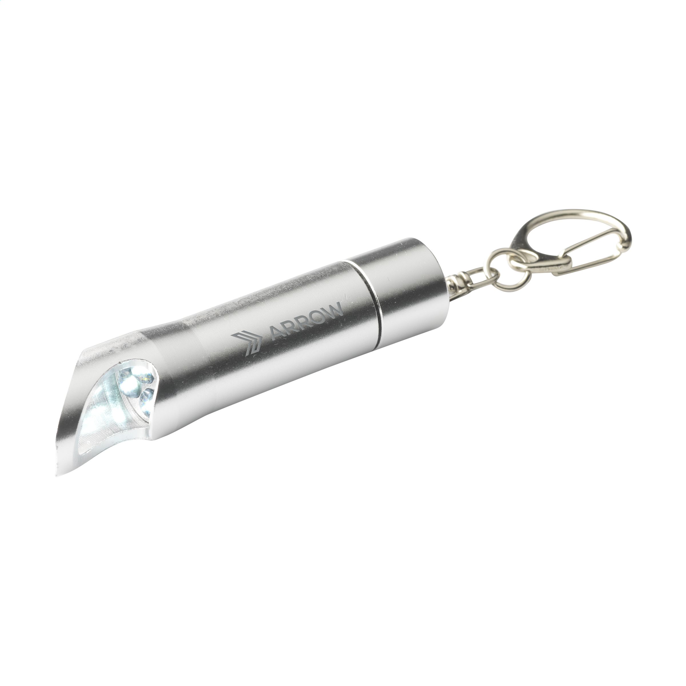 Lampe torche en aluminium avec mousqueton et décapsuleur - Paris