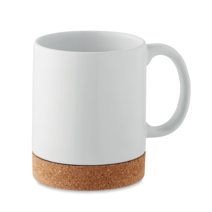 Mug en céramique de sublimation avec base en liège 280ml 