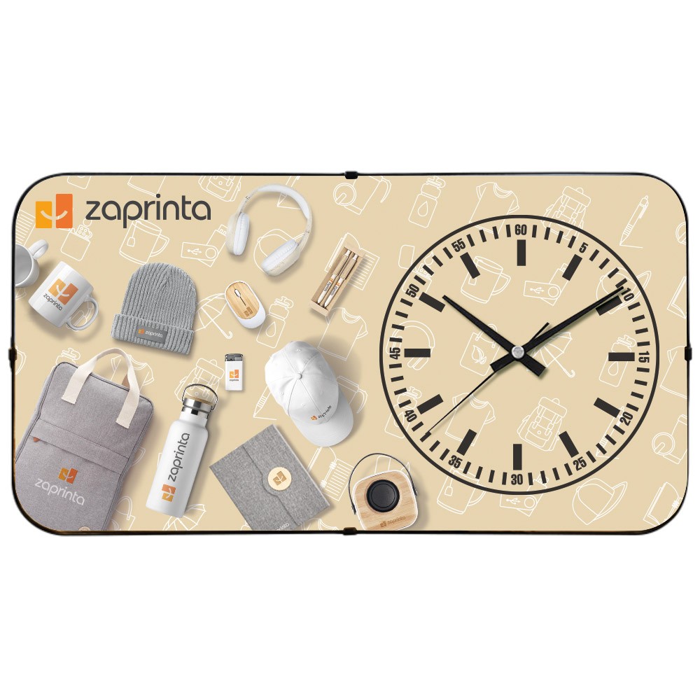 Horloge murale rectangulaire (47 x 25 cm) - Rochepaule