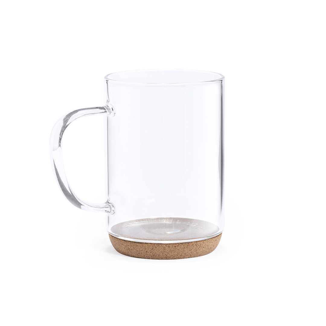 Mug personnalisé en verre 450ml avec base en Liège - Stefano - Zaprinta Belgique