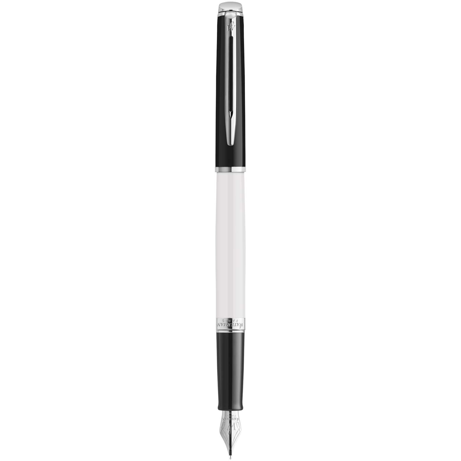 Waterman Hemisphere vulpen met palladium afwerking - Blauw/Zwart