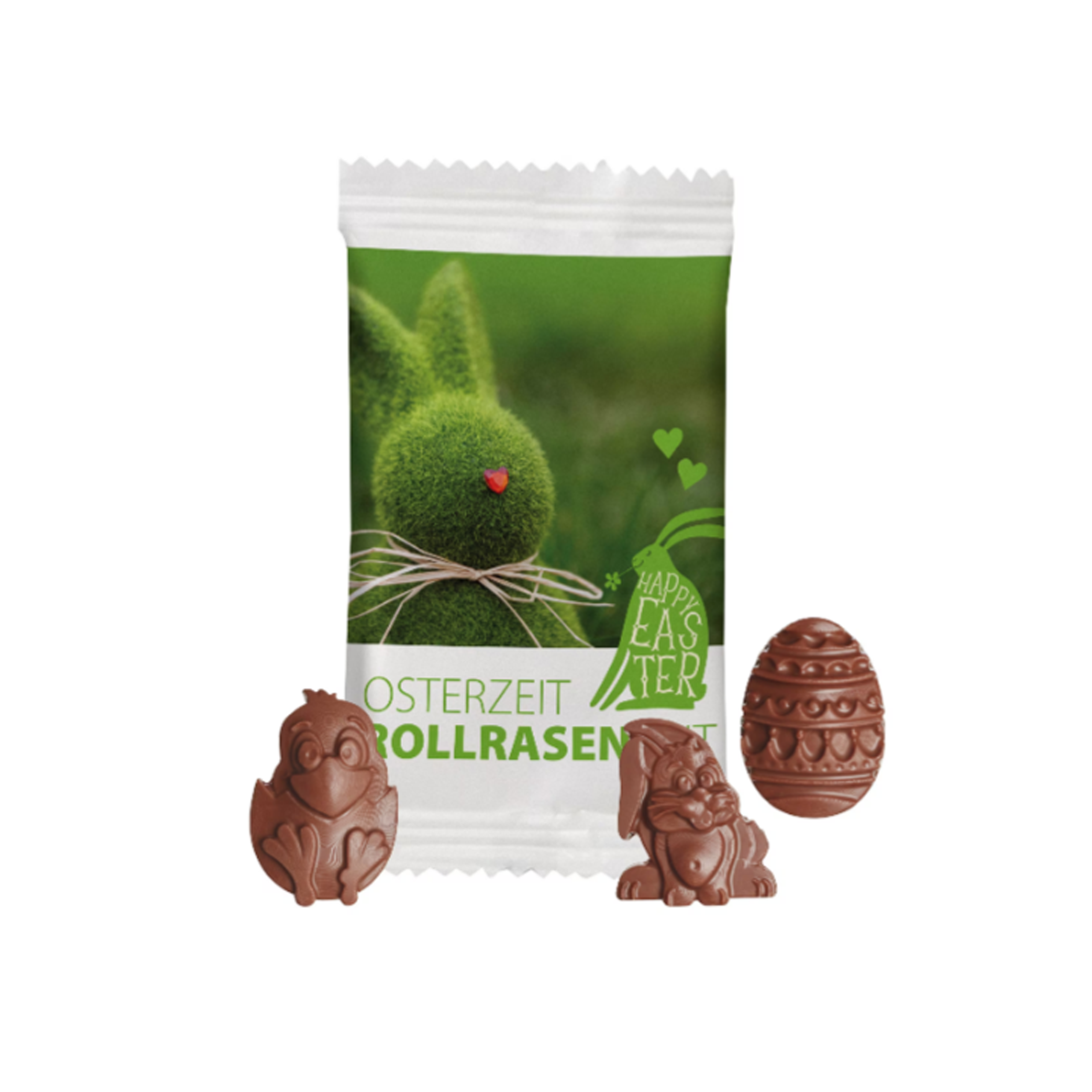 Paasfiguur van chocolade in zakje - Oudsbergen