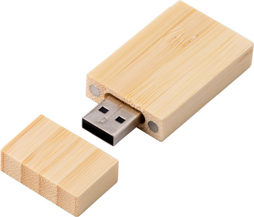 Clé USB 2.0 en bambou Mirabelle - Zaprinta Belgique