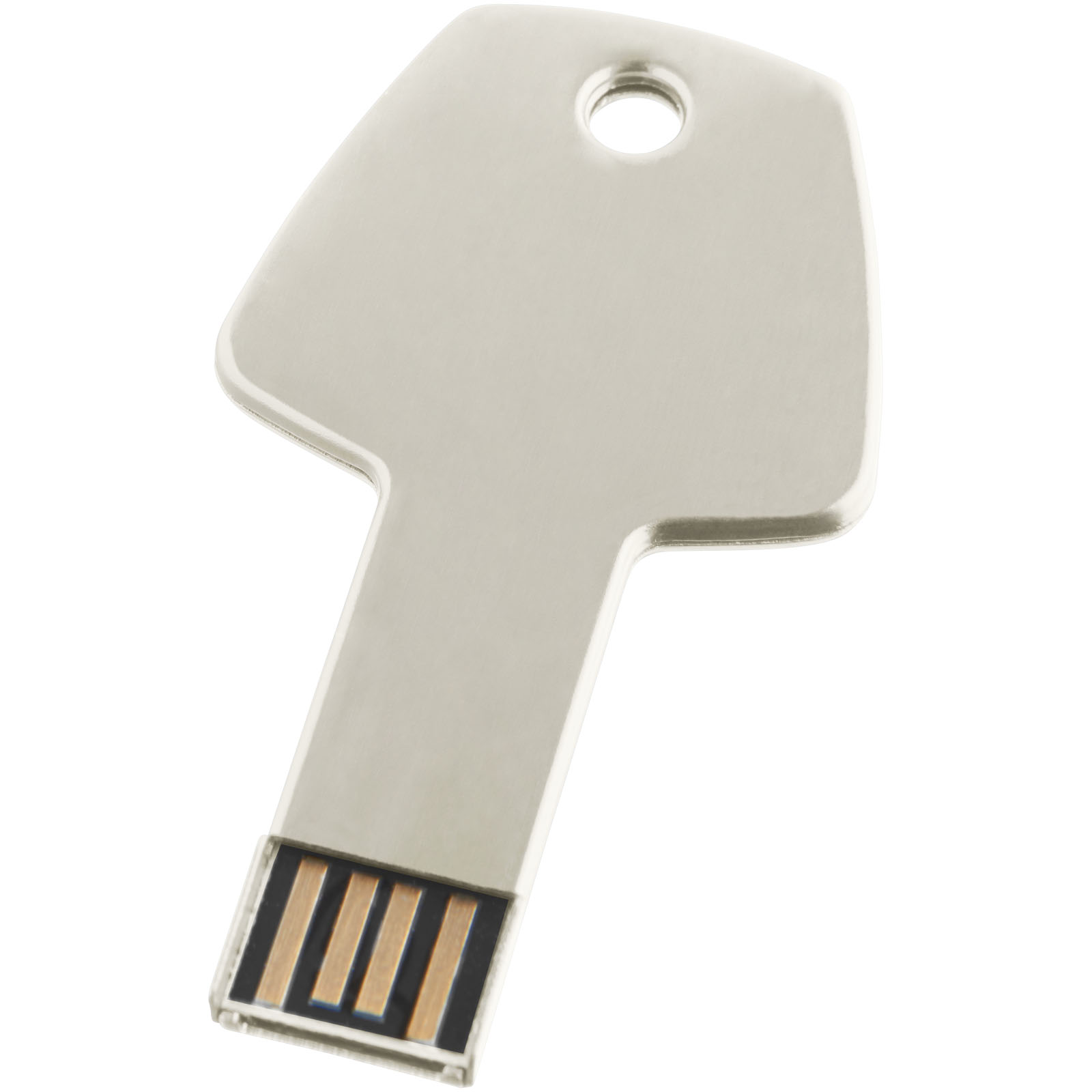 Sleutelvormige USB-stick met metalen afwerking - Middelkerke