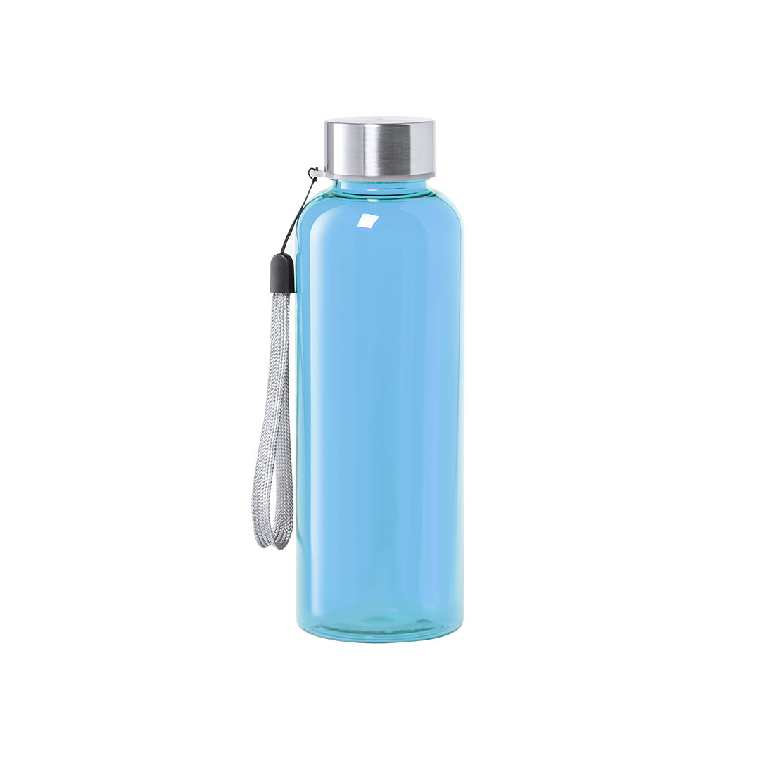 Bouteille d'eau Tritan transparente résistante à la chaleur sans BPA de 500ml avec capuchon en acier inoxydable - Conchez-de-Béarn 