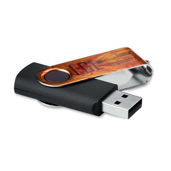 Clé USB Techmate avec clip métallique - Orègue - Zaprinta Belgique