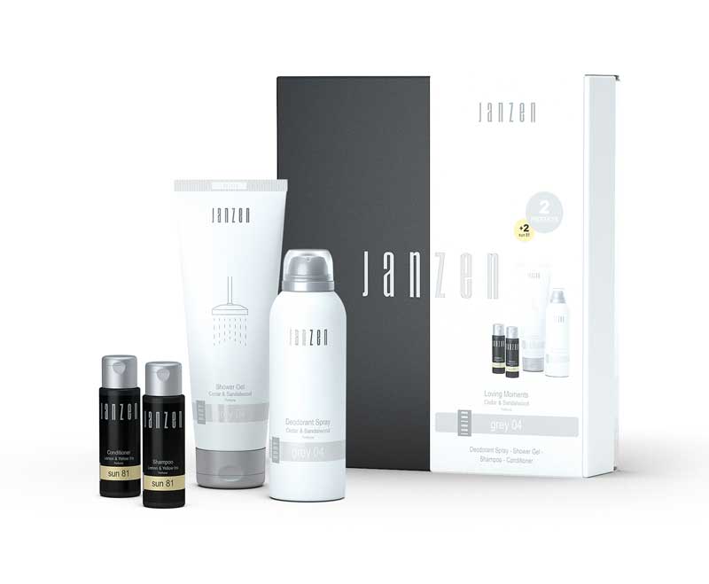 Coffret cadeau soins pour homme "Good feeling"  - Gris