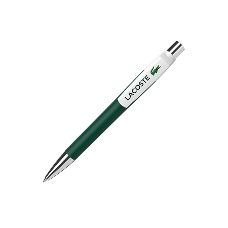 Rubber Finish Ballpoint Pen with Chrome Accents - Tielt