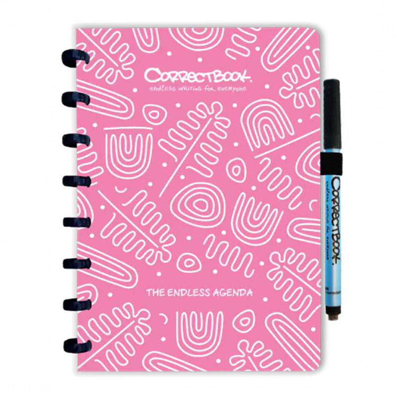 Agenda Correctbook rose personnalisé - C04