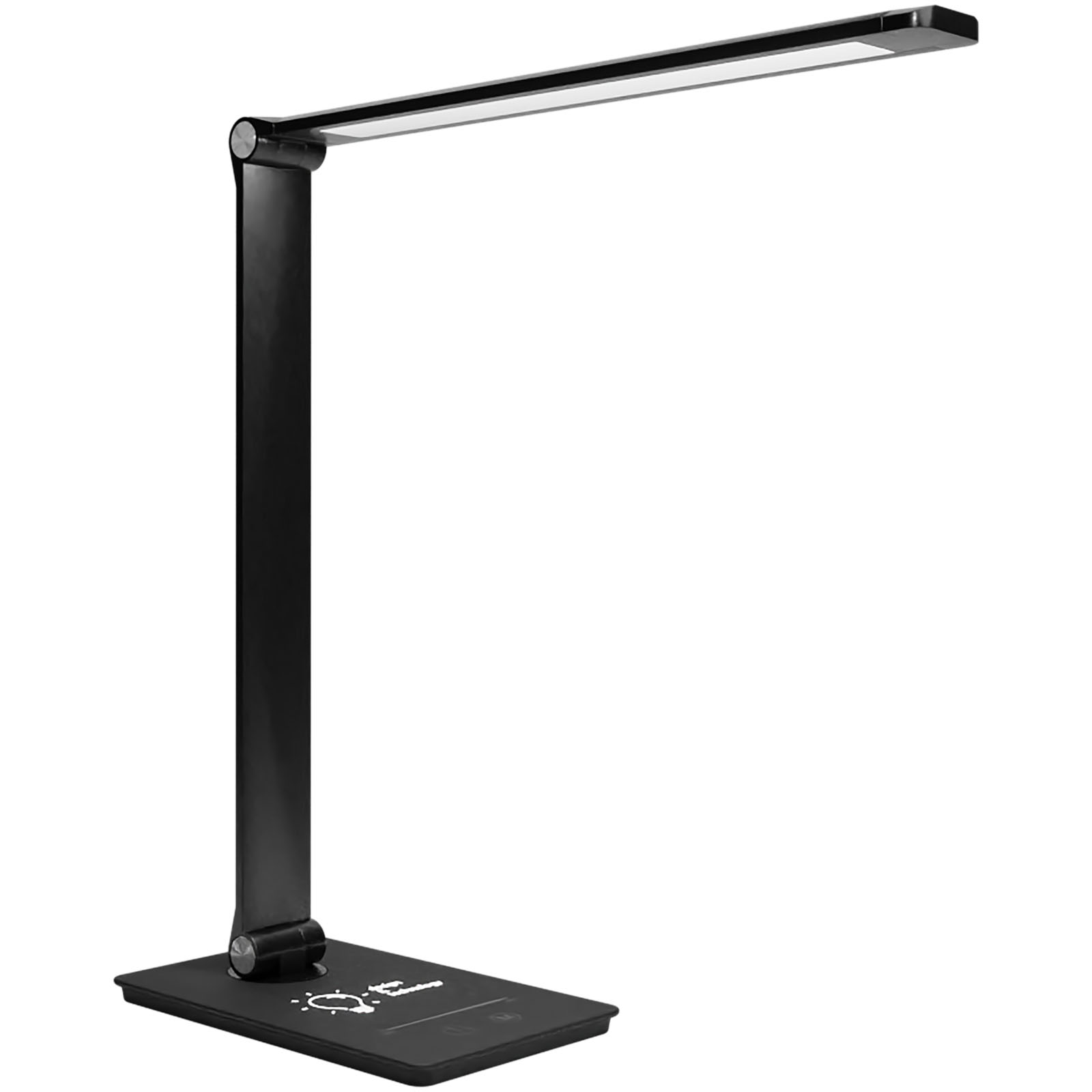 Lampe de bureau avec chargement sans fil et logo lumineux - Sébécourt