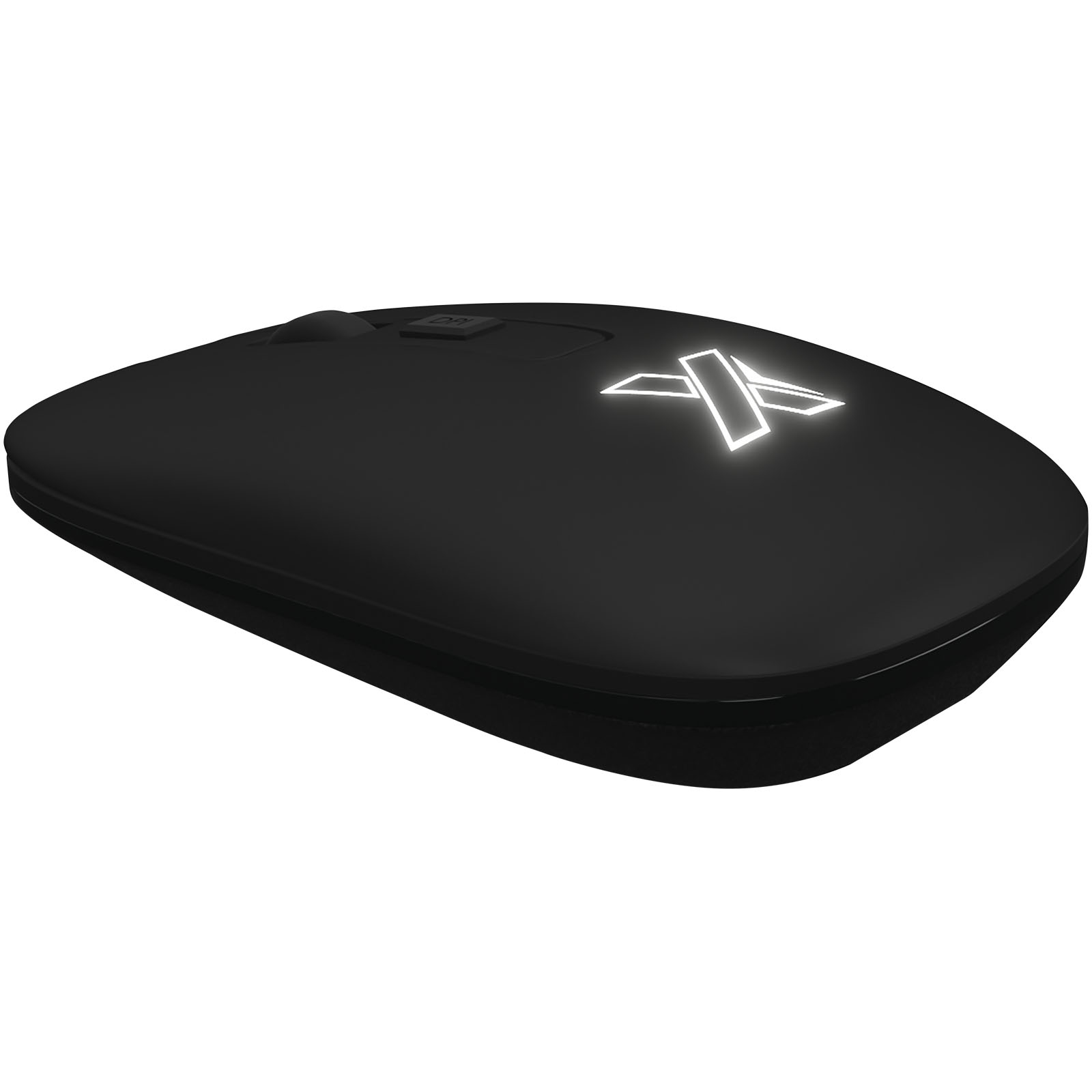 Souris sans fil rechargeable avec traitement antibactérien et logo lumineux - Jazeneuil - Zaprinta Belgique