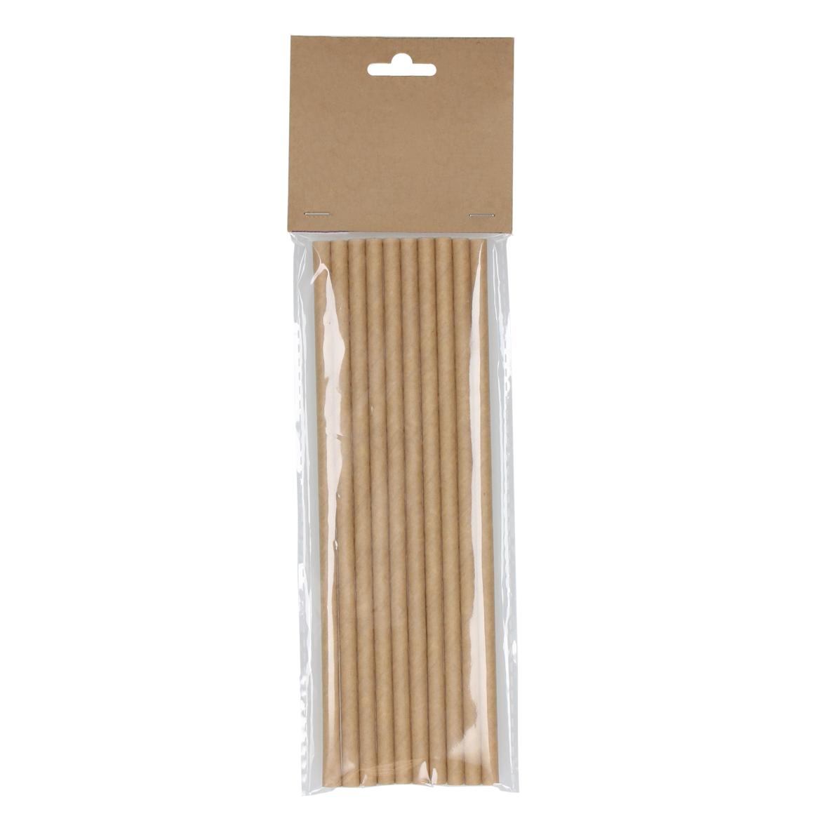 Pailles en Papier Kraft Naturel (Ensemble de 10) - Gagny