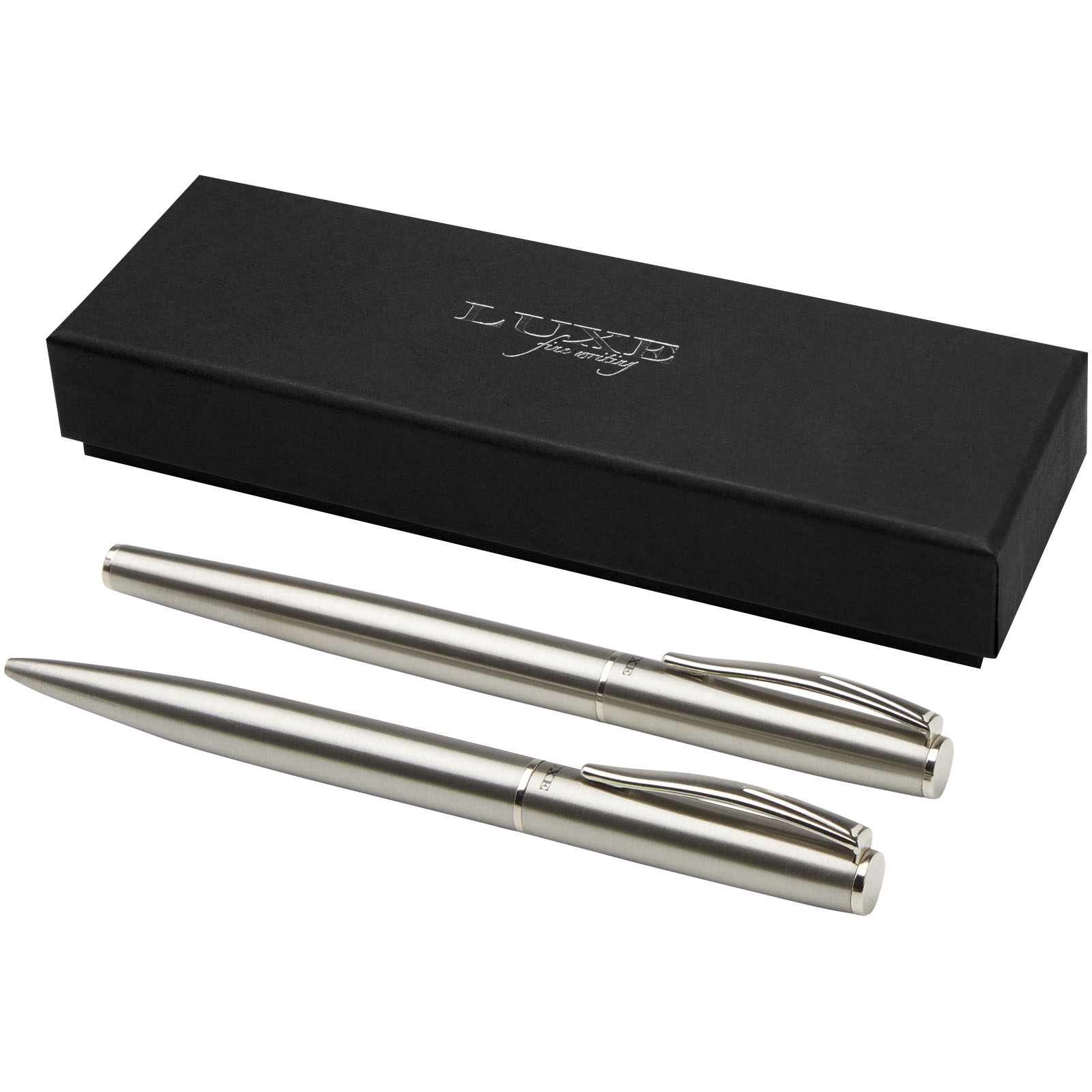 Hergebruikte RVS Balpen en Rollerball Pen Set - Ardooie - Zaprinta Belgique