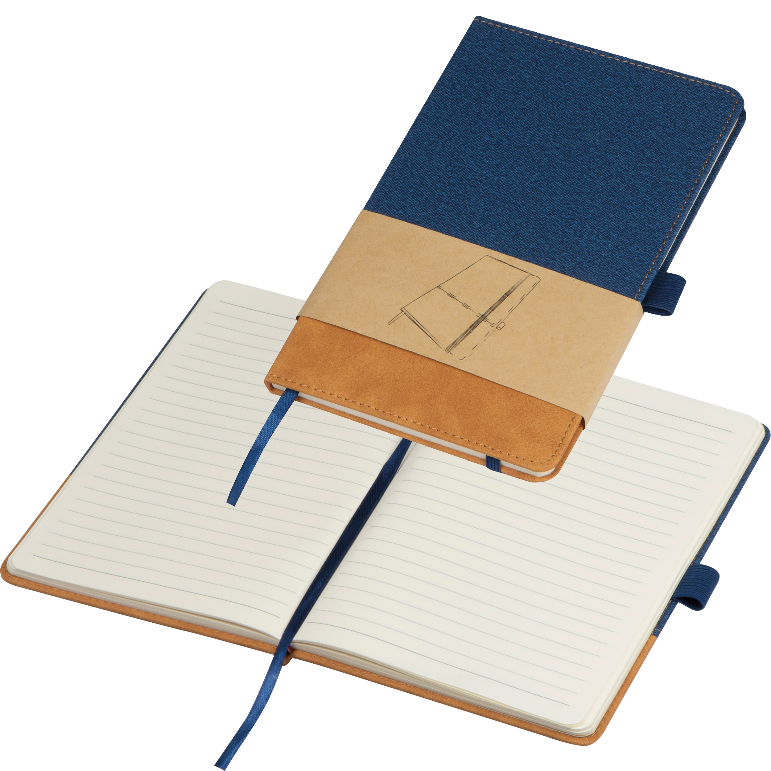 Suede Look A5 Notebook - Sint-Maria-Latem