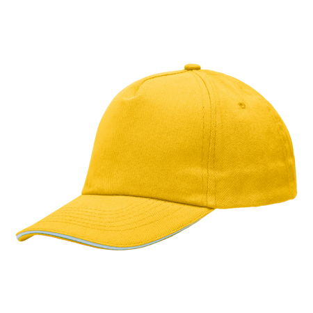 Casquette Adulte 5-Panneaux en Coton Brossé avec Fermeture Velcro - Jonval