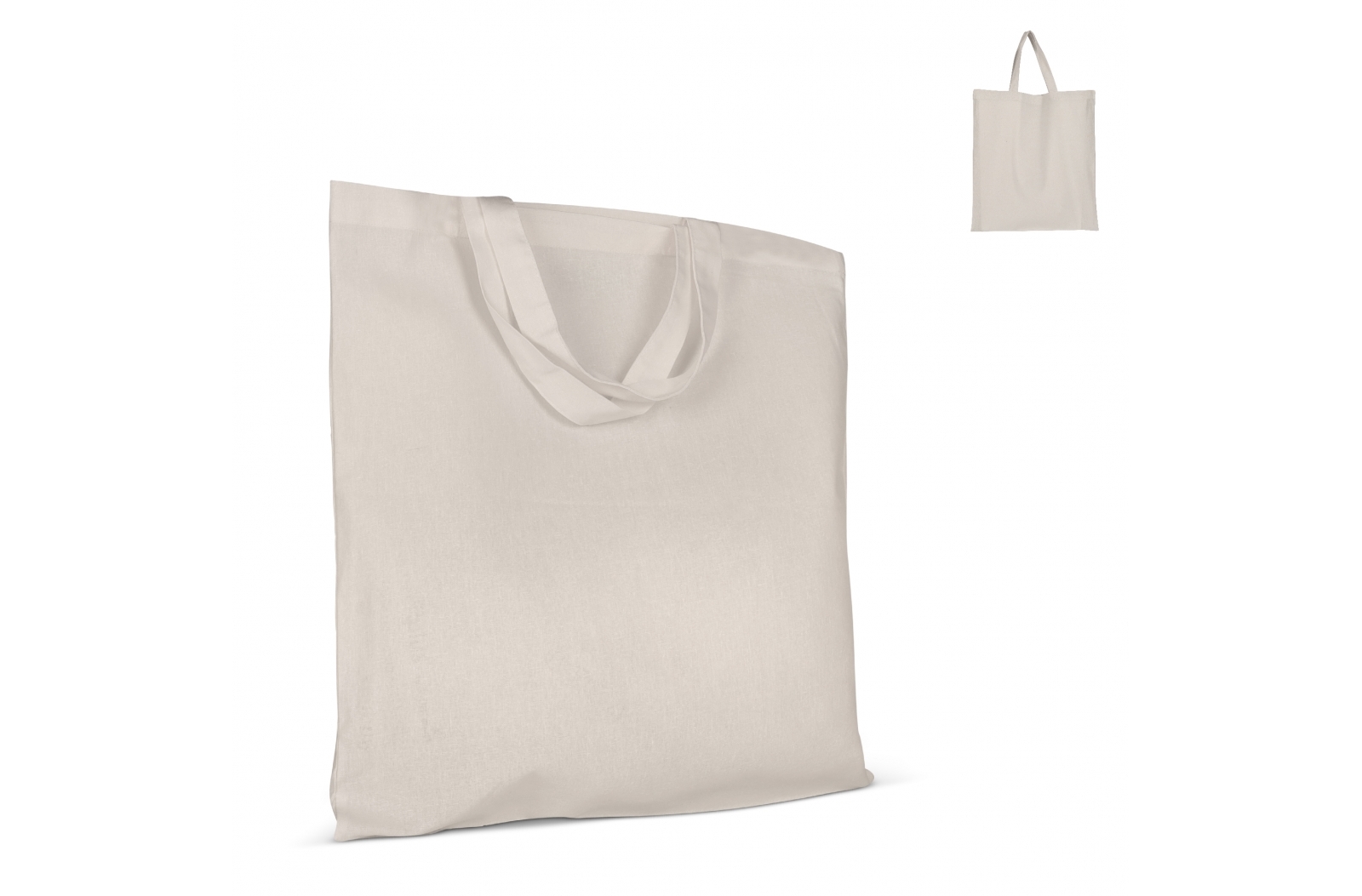 Sac à bandoulière en coton OEKO-TEX® 140g/m² 38x42cm avec anse courte - Mouffy